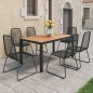 vidaXL 7-tlg. Garten-Essgruppe PVC Rattan Schwarz und Braun vidaXL 7-tlg. Garten-Essgruppe PVC Rattan Schwarz und Braun