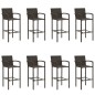 vidaXL 9-tlg. Gartenbar-Set Braun vidaXL 9-tlg. Gartenbar-Set Braun
