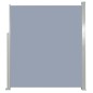 vidaXL Ausziehbare Seitenmarkise 160x300 cm Grau vidaXL Ausziehbare Seitenmarkise 160x300 cm Grau