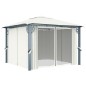 vidaXL Pavillon mit Vorhängen & LED-Lichterkette 300x300 cm Creme Alu vidaXL Pavillon mit Vorhängen & LED-Lichterkette 300x300 cm Creme Alu