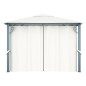 vidaXL Pavillon mit Vorhängen & LED-Lichterkette 300x300 cm Creme Alu vidaXL Pavillon mit Vorhängen & LED-Lichterkette 300x300 cm Creme Alu