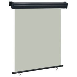 vidaXL Balkon-Seitenmarkise 140 × 250 cm Grau