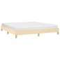Bettgestell Creme 180×200 cm Stoff Bettgestell Creme 180×200 cm Stoff