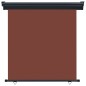 vidaXL Balkon-Seitenmarkise 160 × 250 cm Braun vidaXL Balkon-Seitenmarkise 160 × 250 cm Braun