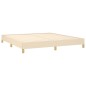 Bettgestell Creme 180×200 cm Stoff Bettgestell Creme 180×200 cm Stoff