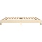 Bettgestell Creme 180×200 cm Stoff Bettgestell Creme 180×200 cm Stoff