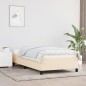 Bettgestell Creme 90x200 cm Stoff Bettgestell Creme 90x200 cm Stoff
