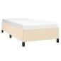 Bettgestell Creme 90x200 cm Stoff Bettgestell Creme 90x200 cm Stoff