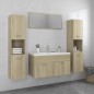 vidaXL Badmöbel-Set Sonoma-Eiche Holzwerkstoff vidaXL Badmöbel-Set Sonoma-Eiche Holzwerkstoff