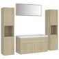 vidaXL Badmöbel-Set Sonoma-Eiche Holzwerkstoff vidaXL Badmöbel-Set Sonoma-Eiche Holzwerkstoff