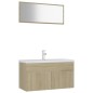 vidaXL Badmöbel-Set Sonoma-Eiche Holzwerkstoff vidaXL Badmöbel-Set Sonoma-Eiche Holzwerkstoff