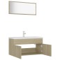 vidaXL Badmöbel-Set Sonoma-Eiche Holzwerkstoff vidaXL Badmöbel-Set Sonoma-Eiche Holzwerkstoff