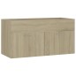 vidaXL Badmöbel-Set Sonoma-Eiche Holzwerkstoff vidaXL Badmöbel-Set Sonoma-Eiche Holzwerkstoff