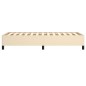 Bettgestell Creme 90x200 cm Stoff Bettgestell Creme 90x200 cm Stoff