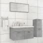 vidaXL Badmöbel-Set Betongrau Holzwerkstoff vidaXL Badmöbel-Set Betongrau Holzwerkstoff