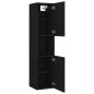 vidaXL Badmöbel-Set Schwarz Holzwerkstoff vidaXL Badmöbel-Set Schwarz Holzwerkstoff