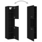 vidaXL Badmöbel-Set Schwarz Holzwerkstoff vidaXL Badmöbel-Set Schwarz Holzwerkstoff
