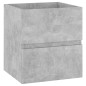vidaXL Waschbeckenunterschrank Einbaubecken Betongrau Holzwerkstoff vidaXL Waschbeckenunterschrank Einbaubecken Betongrau Holzwerkstoff