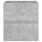 vidaXL Waschbeckenunterschrank Einbaubecken Betongrau Holzwerkstoff vidaXL Waschbeckenunterschrank Einbaubecken Betongrau Holzwerkstoff