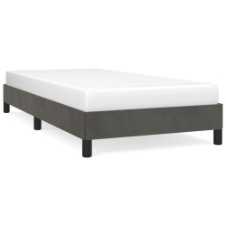 vidaXL Bettgestell Dunkelgrau 80x200 cm Samt