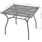 vidaXL 3-tlg. Garten-Essgruppe Stahl Anthrazit vidaXL 3-tlg. Garten-Essgruppe Stahl Anthrazit