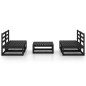vidaXL 5-tlg. Garten-Lounge-Set Schwarz Massivholz Kiefer vidaXL 5-tlg. Garten-Lounge-Set Schwarz Massivholz Kiefer