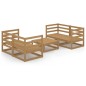 vidaXL 5-tlg. Garten-Lounge-Set Honigbraun Massivholz Kiefer vidaXL 5-tlg. Garten-Lounge-Set Honigbraun Massivholz Kiefer