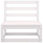 vidaXL 4-tlg. Garten-Lounge-Set Weiß Kiefer Massivholz vidaXL 4-tlg. Garten-Lounge-Set Weiß Kiefer Massivholz