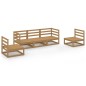 vidaXL 5-tlg. Garten-Lounge-Set Honigbraun Massivholz Kiefer vidaXL 5-tlg. Garten-Lounge-Set Honigbraun Massivholz Kiefer