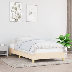 vidaXL Bettgestell Creme 80x200 cm Stoff