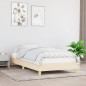 vidaXL Bettgestell Creme 80x200 cm Stoff vidaXL Bettgestell Creme 80x200 cm Stoff