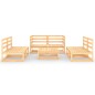 vidaXL 7-tlg. Garten-Lounge-Set Massivholz Kiefer vidaXL 7-tlg. Garten-Lounge-Set Massivholz Kiefer