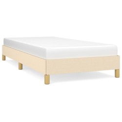vidaXL Bettgestell Creme 80x200 cm Stoff