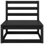 vidaXL 8-tlg. Garten-Lounge-Set Schwarz Massivholz Kiefer vidaXL 8-tlg. Garten-Lounge-Set Schwarz Massivholz Kiefer