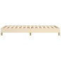 vidaXL Bettgestell Creme 80x200 cm Stoff vidaXL Bettgestell Creme 80x200 cm Stoff