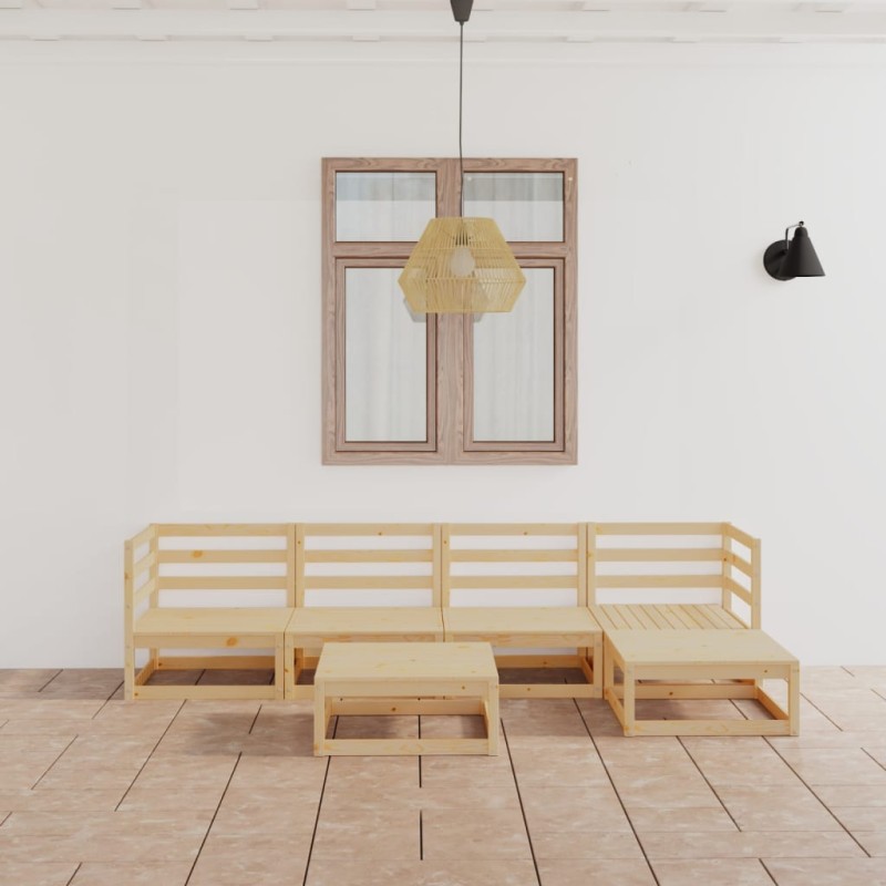 vidaXL 6-tlg. Garten-Lounge-Set Massivholz Kiefer vidaXL 6-tlg. Garten-Lounge-Set Massivholz Kiefer
