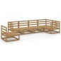 vidaXL 6-tlg. Garten-Lounge-Set Honigbraun Massivholz Kiefer vidaXL 6-tlg. Garten-Lounge-Set Honigbraun Massivholz Kiefer