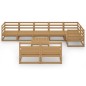 vidaXL 9-tlg. Garten-Lounge-Set Honigbraun Massivholz Kiefer vidaXL 9-tlg. Garten-Lounge-Set Honigbraun Massivholz Kiefer
