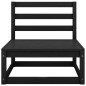 vidaXL 10-tlg. Garten-Lounge-Set Schwarz Massivholz Kiefer vidaXL 10-tlg. Garten-Lounge-Set Schwarz Massivholz Kiefer