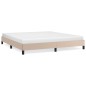 Bettgestell Cappuccino-Braun 180x200 cm Kunstleder Bettgestell Cappuccino-Braun 180x200 cm Kunstleder