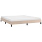 Bettgestell Cappuccino-Braun 180x200 cm Kunstleder Bettgestell Cappuccino-Braun 180x200 cm Kunstleder