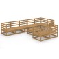 vidaXL 9-tlg. Garten-Lounge-Set Honigbraun Massivholz Kiefer vidaXL 9-tlg. Garten-Lounge-Set Honigbraun Massivholz Kiefer