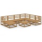vidaXL 8-tlg. Garten-Lounge-Set Honigbraun Massivholz Kiefer vidaXL 8-tlg. Garten-Lounge-Set Honigbraun Massivholz Kiefer
