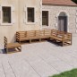 vidaXL 7-tlg. Garten-Lounge-Set Honigbraun Massivholz Kiefer vidaXL 7-tlg. Garten-Lounge-Set Honigbraun Massivholz Kiefer