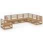 vidaXL 7-tlg. Garten-Lounge-Set Honigbraun Massivholz Kiefer vidaXL 7-tlg. Garten-Lounge-Set Honigbraun Massivholz Kiefer
