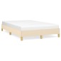 Bettgestell Creme 120x200 cm Stoff Bettgestell Creme 120x200 cm Stoff