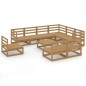 vidaXL 10-tlg. Garten-Lounge-Set Honigbraun Massivholz Kiefer vidaXL 10-tlg. Garten-Lounge-Set Honigbraun Massivholz Kiefer