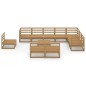 vidaXL 11-tlg. Garten-Lounge-Set Honigbraun Massivholz Kiefer vidaXL 11-tlg. Garten-Lounge-Set Honigbraun Massivholz Kiefer