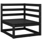 vidaXL 11-tlg. Garten-Lounge-Set Schwarz Massivholz Kiefer vidaXL 11-tlg. Garten-Lounge-Set Schwarz Massivholz Kiefer