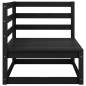 vidaXL 11-tlg. Garten-Lounge-Set Schwarz Massivholz Kiefer vidaXL 11-tlg. Garten-Lounge-Set Schwarz Massivholz Kiefer